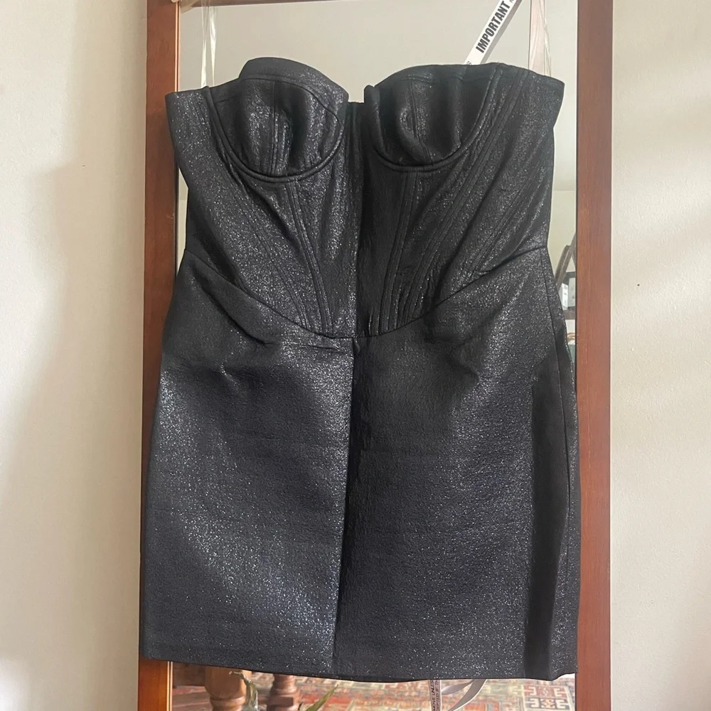 House of CB Eevi Black Sparkle Corset Dress - Picture 4 of 6